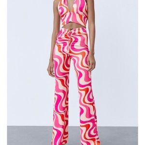 Pink and Orange 70's Inspired Coordinating Set